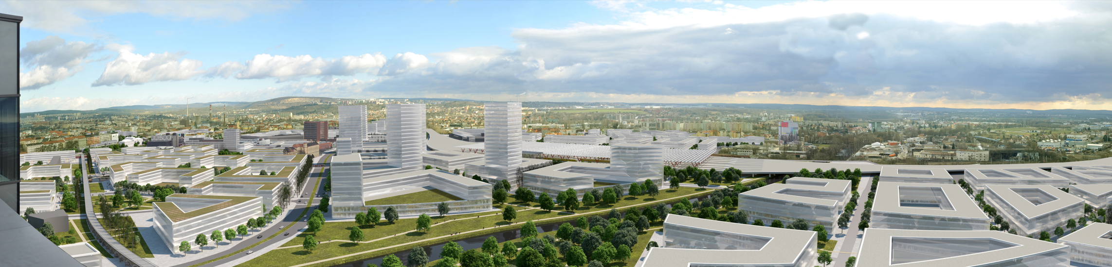 Budoucnost centra Brna ve variantě nádraží u řeky