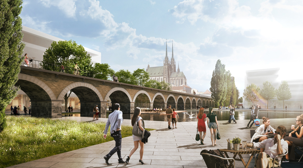 Budoucnost centra Brna ve variantě nádraží u řeky