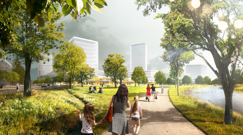 Budoucnost centra Brna ve variantě nádraží u řeky